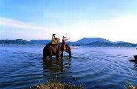 balade a dos d'elephant au lac Lak, buon me thuot