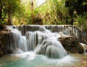 Vietnam Laos combined tour, visit waterfall Khuang Si Luang Prabang