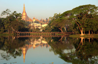voyage birmanie myanmar: circuit mysterieux birmanie myanmar, visite Yangon Kandawgyi Park