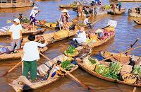 voyages vietnam: decouverte du marche flottant de cai be